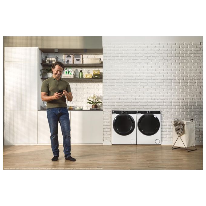 Hoover HDY7H9A3BCEX-S H-DRY 700 Asciugatrice Pompa di Calore 9 Kg Classe C Wi-Fi Bluetooth 17 Programmi (84.5x59.5x70 cm) colore Bianco