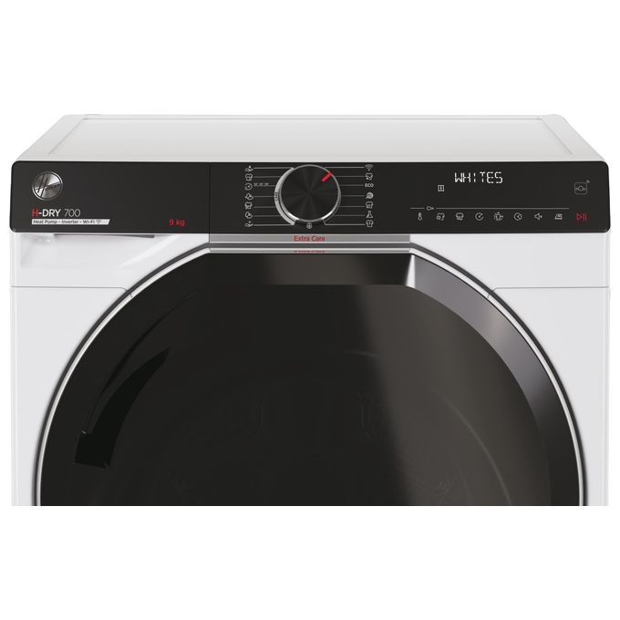 Hoover HDY7H9A3BCEX-S H-DRY 700 Asciugatrice Pompa di Calore 9 Kg Classe C Wi-Fi Bluetooth 17 Programmi (84.5x59.5x70 cm) colore Bianco