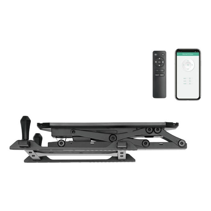 JollyLine JL42884-SMART HEY MOTO TV Supporto da soffitto motorizzato per TV 32''-80'' fino a 35 Kg con controllo via app Tuya e telecomando colore Nero