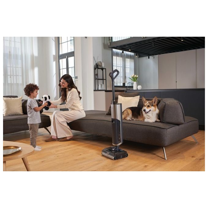 Haier HFWZ510 011 Aspiratore Verticale con Pulizia Automatica Autonomia 50 min Potenza 300 W colore Argento