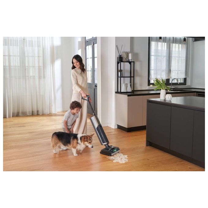 Haier HFWZ510 011 Aspiratore Verticale con Pulizia Automatica Autonomia 50 min Potenza 300 W colore Argento