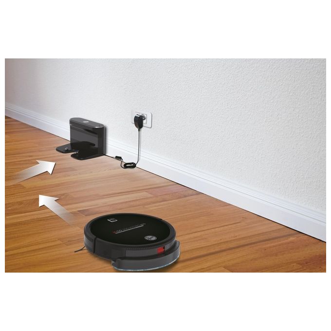 Hoover HGO330HC H-GO 300 Robot aspirapolvere Gyroscopico 0,35 L autonomia 120 min Wi-Fi Alexa 65 dB colore Nero
