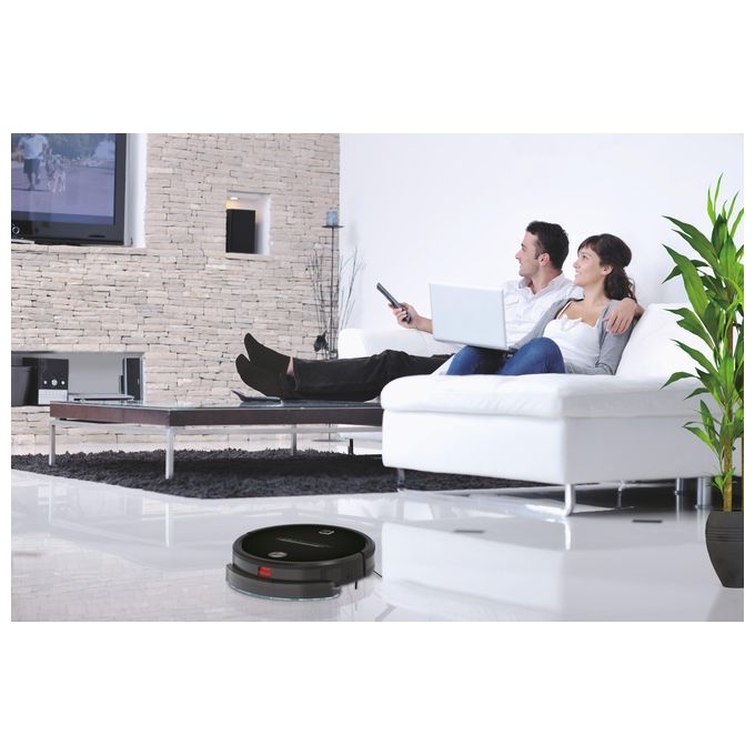Hoover HGO330HC H-GO 300 Robot aspirapolvere Gyroscopico 0,35 L autonomia 120 min Wi-Fi Alexa 65 dB colore Nero