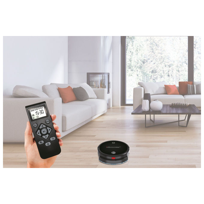 Hoover HGO330HC H-GO 300 Robot aspirapolvere Gyroscopico 0,35 L autonomia 120 min Wi-Fi Alexa 65 dB colore Nero