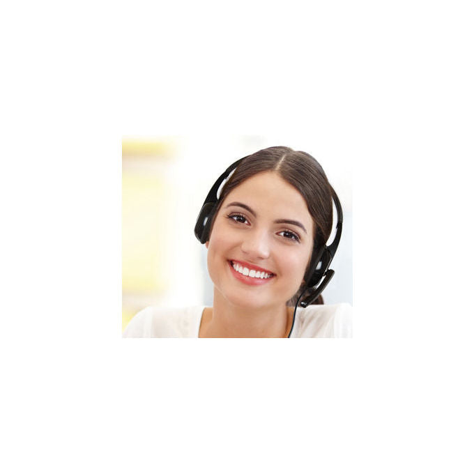 Hamlet HHEADMUS-CJ Cuffia Stereo con Microfono USB-C Jack 3.5 mm Sovraurale per PC Ufficio colore Nero