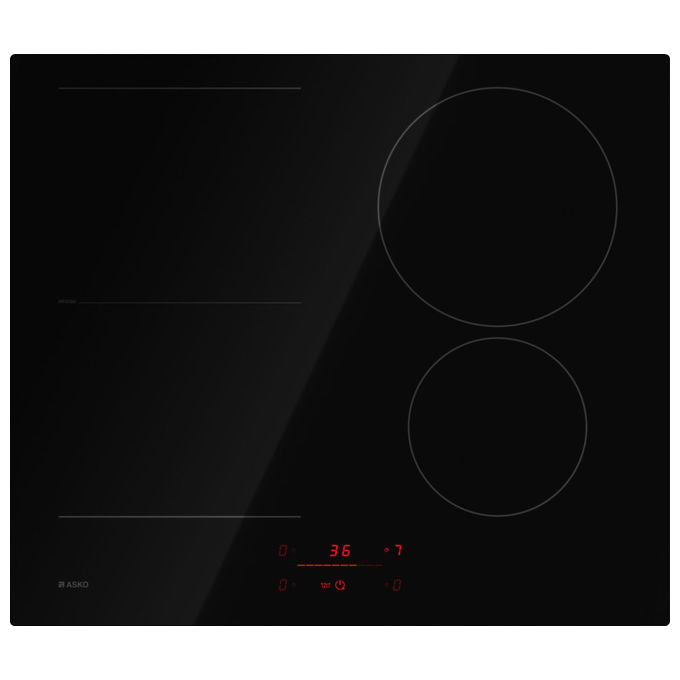Asko, Piano Cottura a Induzione, 60 cm, 4 Zone, Nero, HI2642FBG1