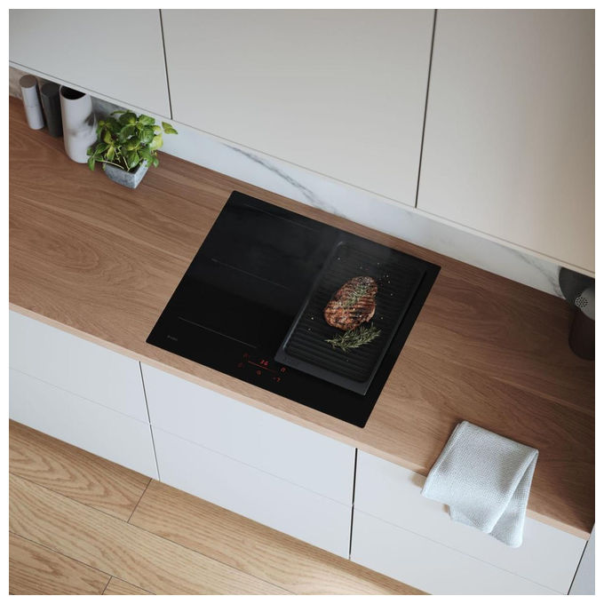 Asko, Piano Cottura a Induzione, 60 cm, Nero Lucido, Vetroceramica, HI2643FBG1