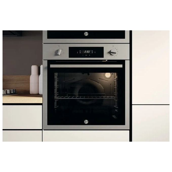 HOOVER HOC3U3178IN Forno Elettrico da Incasso Ventilato Multifunzione con Grill 70 Litri 60 cm Classe A+ Wi-Fi colore Acciaio Inox