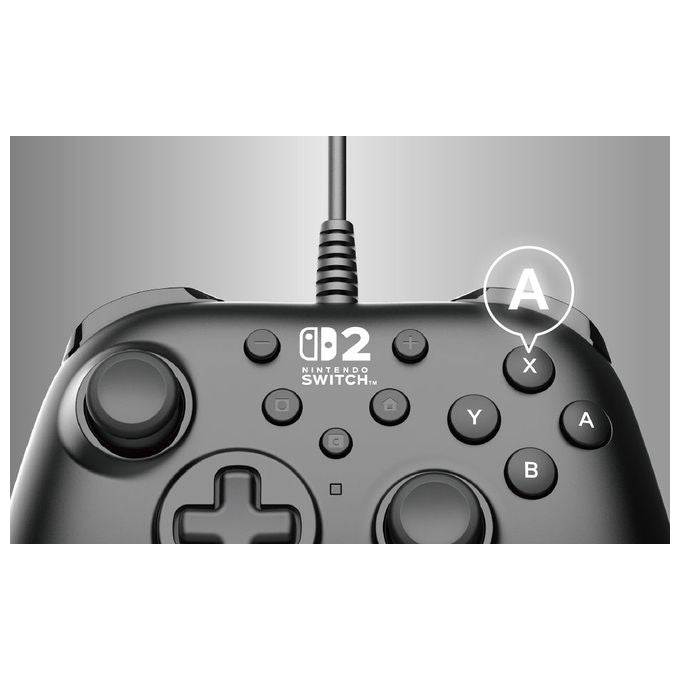 Hori Gamepad Cablato USB Analogico Digitale Horipad Turbo Nero Nintendo Switch 2