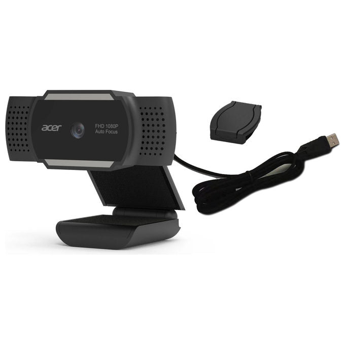 Acer Webcam FHD, USB 2.0, 1920x1080 Pixel, Con Microfono, Nero