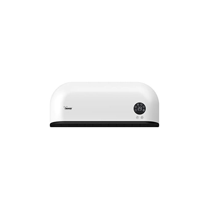 Bimar HP093 Termoventilatore PTC a Parete Ceramica 2000 W 2 Livelli Telecomando Timer 12h IP22 colore Bianco