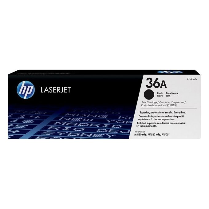 HP CB436A Cartuccia Toner originale LaserJet 36A Resa 2000 pagine colore Nero