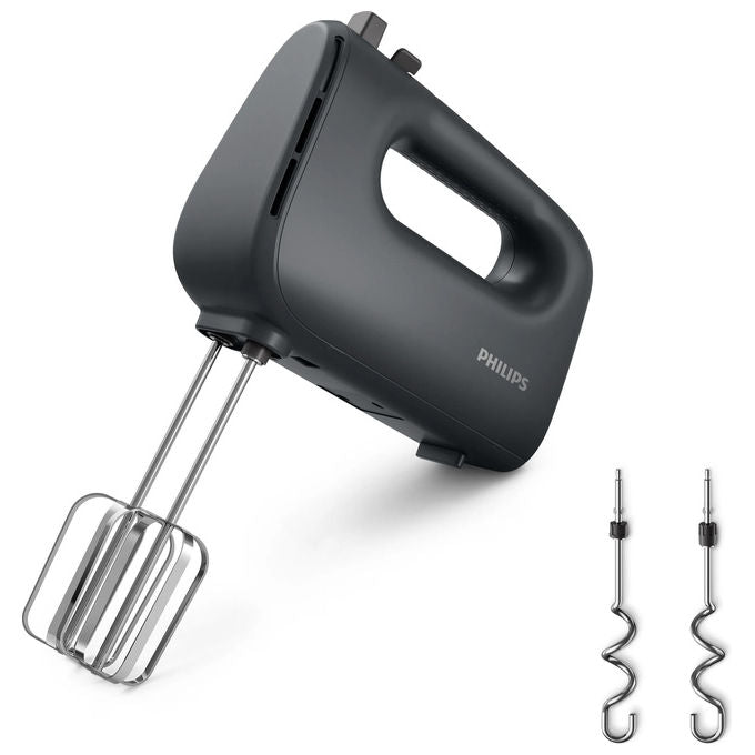 Philips HR3739-00 Serie 5000 Sbattitore manuale 400 W 5 velocita' Turbo fruste coniche ganci impasto colore Nero