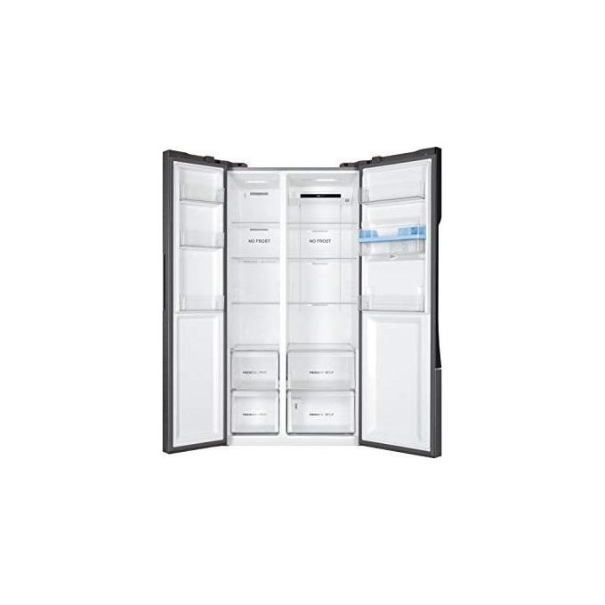 Haier HSR3918EWPG SBS 90 Serie 3 Frigorifero Americano 521 L 177 cm Classe E 38 dB No Frost Dispenser Acqua colore Argento