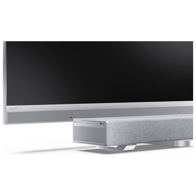 Sharp HT-SBW53121(SL) Soundbar 3.1.2 Dolby Atmos DTS:X 550 W Subwoofer Wireless Bluetooth 5.3 colore Argento