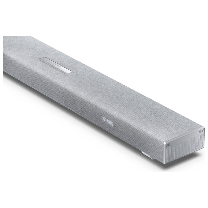 Sharp HT-SBW53121(SL) Soundbar 3.1.2 Dolby Atmos DTS:X 550 W Subwoofer Wireless Bluetooth 5.3 colore Argento