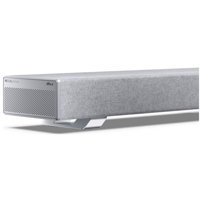 Sharp HT-SBW53121(SL) Soundbar 3.1.2 Dolby Atmos DTS:X 550 W Subwoofer Wireless Bluetooth 5.3 colore Argento