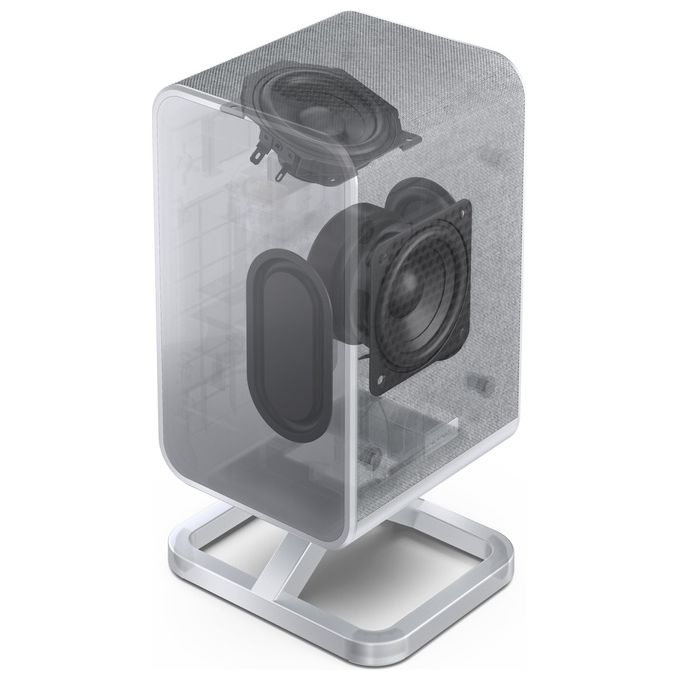 Sharp HT-SPR52021(SL) Altoparlanti Surround Wireless Potenza 66 W Numero Driver 2 Connessione Senza Filo colore Argento