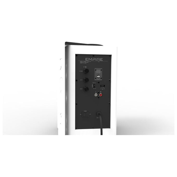 Empire HT.WALL300U Cassa Audio da Parete Wireless UHF 150W 2.0 2 vie staffa integrata display colore Bianco