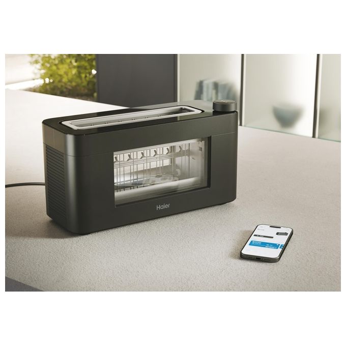 Haier tostapane I-Master Serie 7 HTO7W2 011, 1 fessura, 1300W, 12 programmi, display LCD, touch control, nero