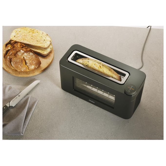Haier tostapane I-Master Serie 7 HTO7W2 011, 1 fessura, 1300W, 12 programmi, display LCD, touch control, nero