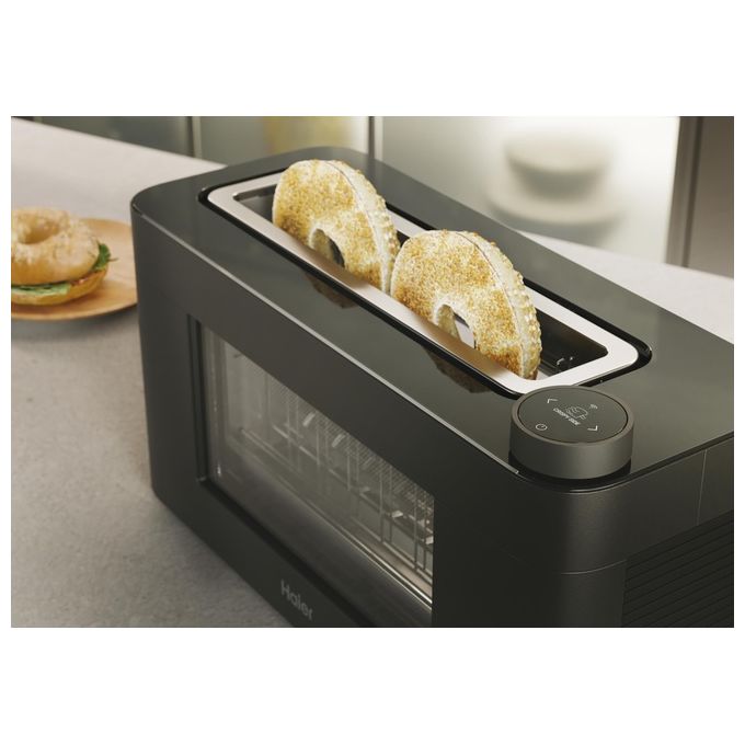 Haier tostapane I-Master Serie 7 HTO7W2 011, 1 fessura, 1300W, 12 programmi, display LCD, touch control, nero