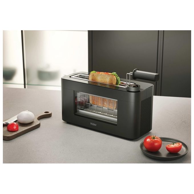 Haier tostapane I-Master Serie 7 HTO7W2 011, 1 fessura, 1300W, 12 programmi, display LCD, touch control, nero