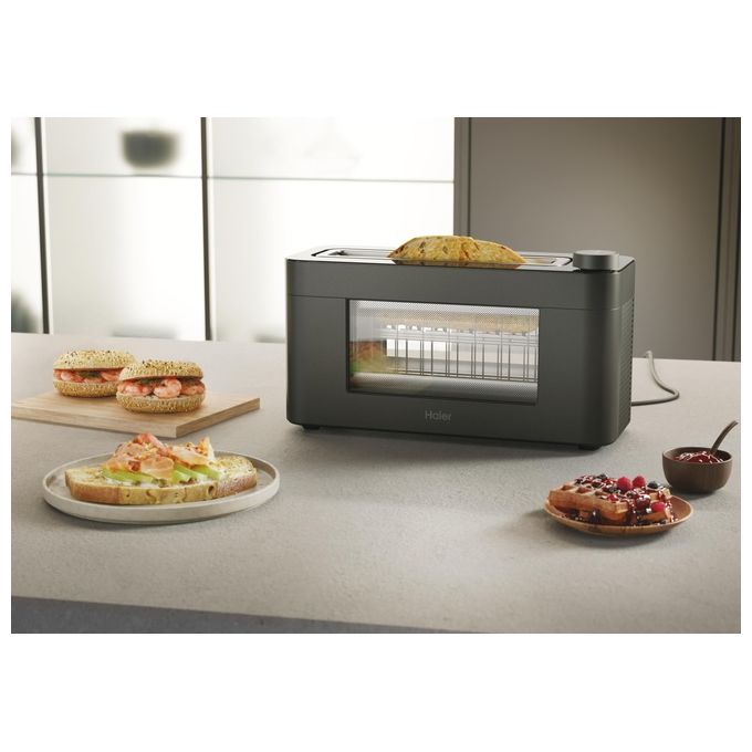 Haier tostapane I-Master Serie 7 HTO7W2 011, 1 fessura, 1300W, 12 programmi, display LCD, touch control, nero