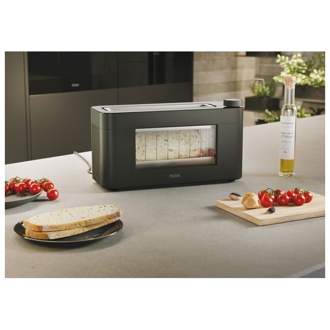 Haier tostapane I-Master Serie 7 HTO7W2 011, 1 fessura, 1300W, 12 programmi, display LCD, touch control, nero