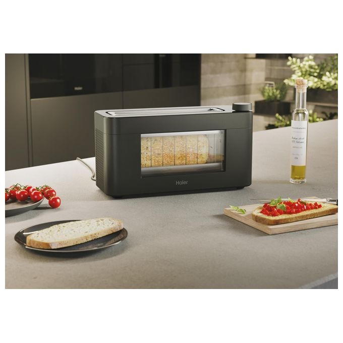 Haier tostapane I-Master Serie 7 HTO7W2 011, 1 fessura, 1300W, 12 programmi, display LCD, touch control, nero