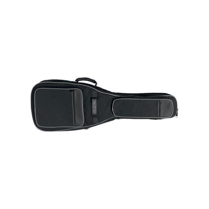 TOBAGO HTO GB45C Serie 45 Gigbag per Chitarra Classica 4-4 Imbottitura 20 mm Poliestere 600D Fodera in Nylon 210D con Tasche Accessori e Protezione Dorsale colore Nero