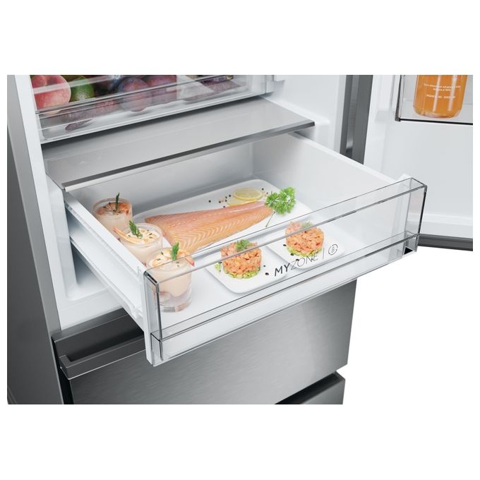 Haier HTW5618DNMG Frigorifero Combinato 360L No Frost Classe D Argento