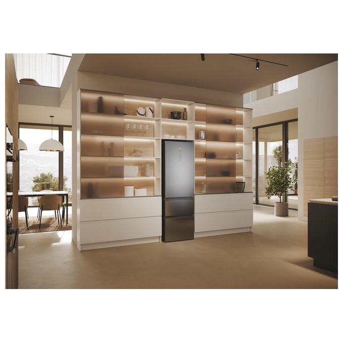 Haier HTW5618DNMG Frigorifero Combinato 360L No Frost Classe D Argento