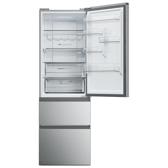 Haier HTW5618DNMG Frigorifero Combinato 360L No Frost Classe D Argento