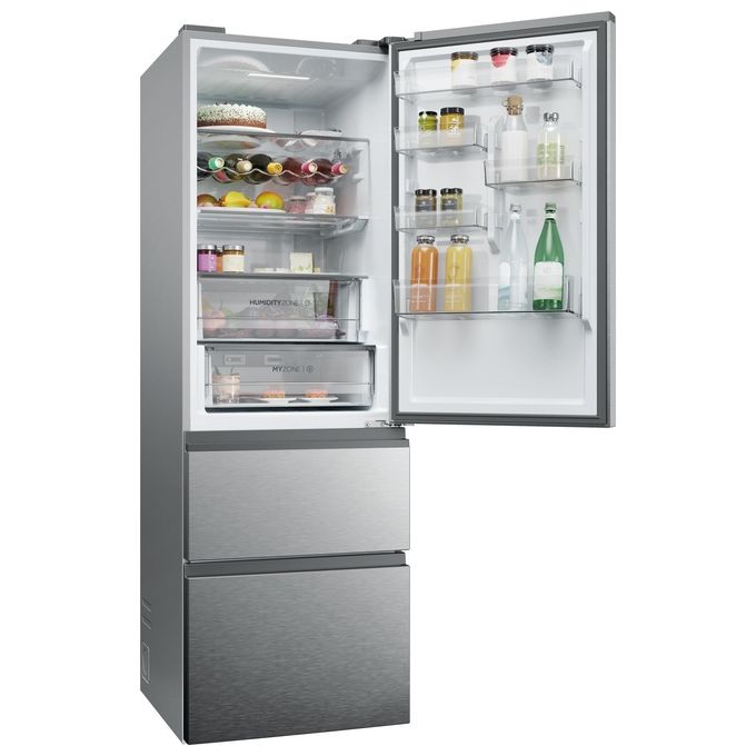 Haier HTW5618DNMG Frigorifero Combinato 360L No Frost Classe D Argento