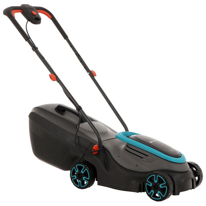Gardena 14632-20 PowerMax Rasaerba a Batteria Larghezza Taglio 32 cm Capacita' 30 l Motore Brushless 18V P4A Batteria Inclusa colore Blu Grigio