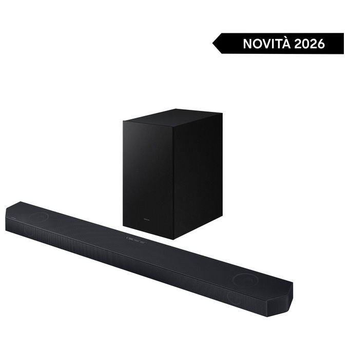 Samsung HW-Q600H-XC Soundbar 3.1.2 Canali 320W Dolby Atmos Wireless Q-Symphony Subwoofer Wireless colore Nero Titanio