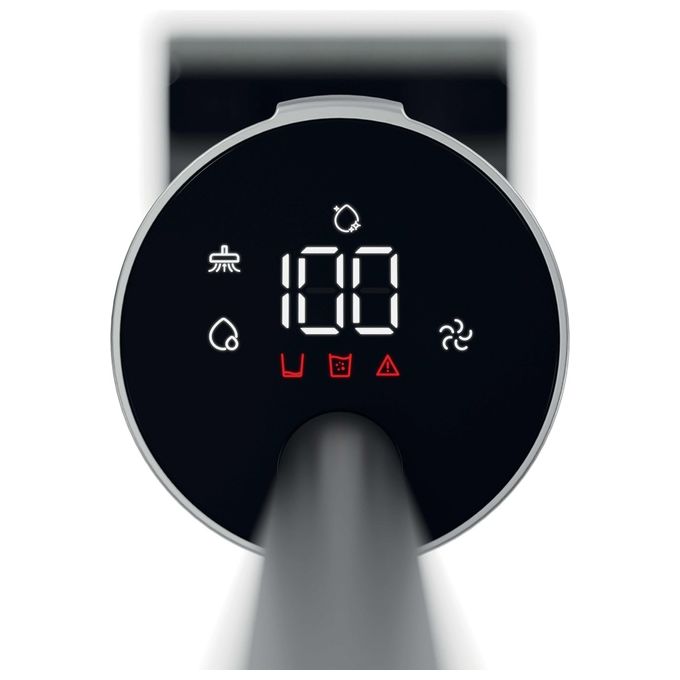 Hoover HW300 011 HW3 TURBO CLEAN Aspirapolvere a Bastone 2 in 1 Senza Sacchetto Secco e Bagnato HEPA 220 W 40 min autonomia colore Nero Argento