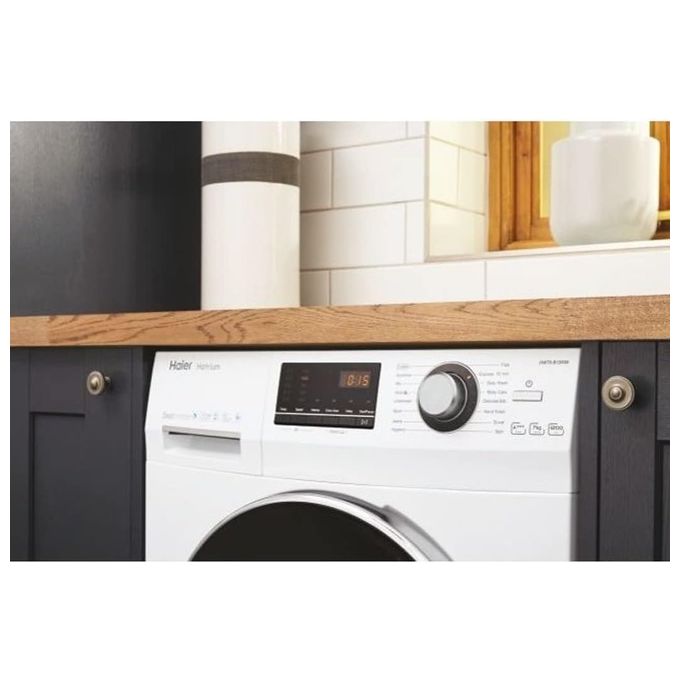 Haier HW70B12636N Serie 636 Lavatrice Carica Frontale Slim 7 kg Classe energetica A+++ Trattamento ABT Partenza Differita  Centrifuga 1200 giri Motore Direct Motion