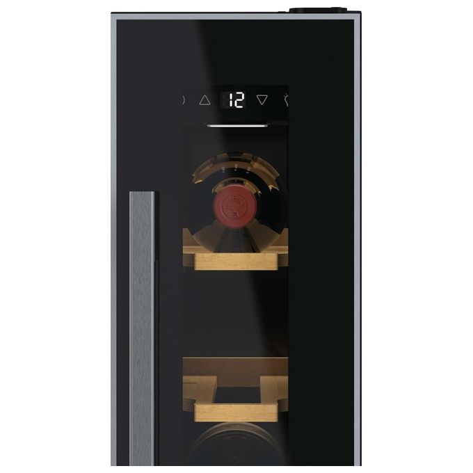Hoover HWCB15-1 H-WINE 300 Cantinetta Vino da Incasso 7 Bottiglie 1 Zona Vetro Anti UV Classe G colore Nero