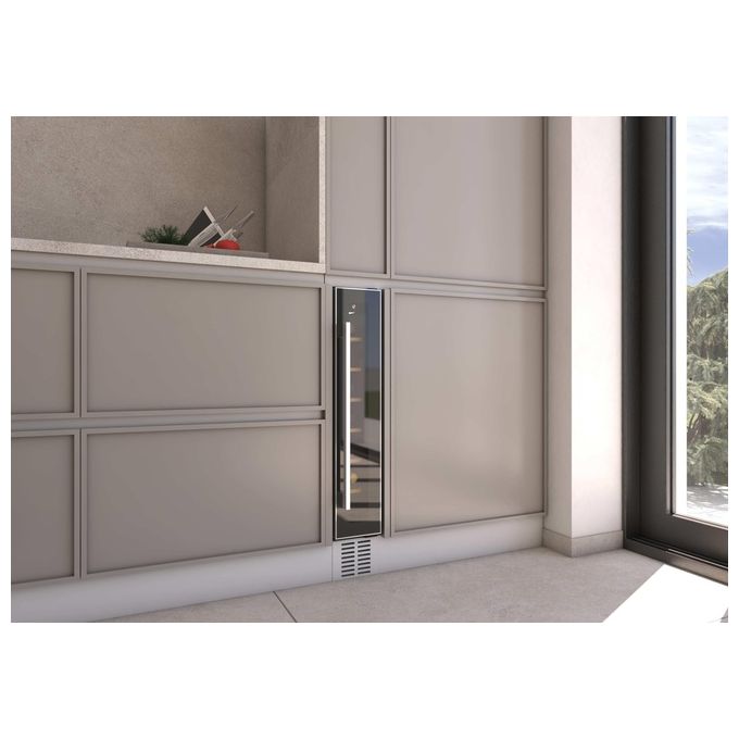 Hoover HWCB15-1 H-WINE 300 Cantinetta Vino da Incasso 7 Bottiglie 1 Zona Vetro Anti UV Classe G colore Nero