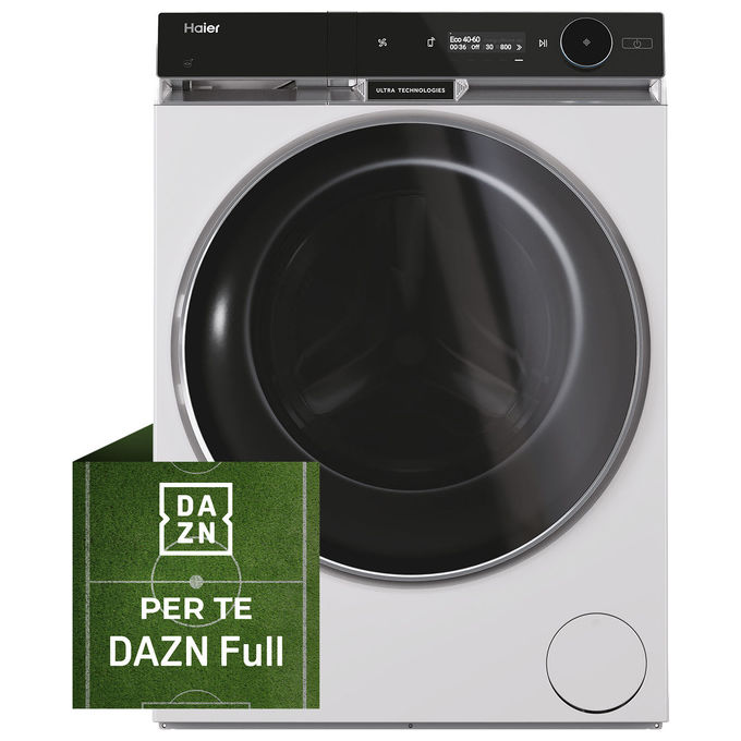 Haier HWD120BD16397EUS X Serie 11 Lavasciuga Frontale 12-7 Kg 1600 rpm Classe A Pompa di Calore Wi-Fi AutoDose Vapore (85x60x66 cm) colore Bianco