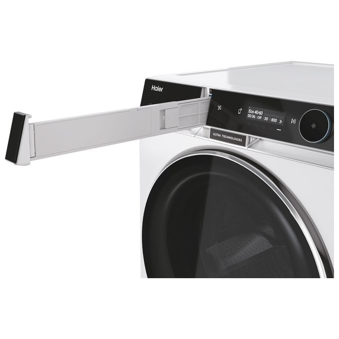 Haier HWD120BD16397EUS X Serie 11 Lavasciuga Frontale 12-7 Kg 1600 rpm Classe A Pompa di Calore Wi-Fi AutoDose Vapore (85x60x66 cm) colore Bianco