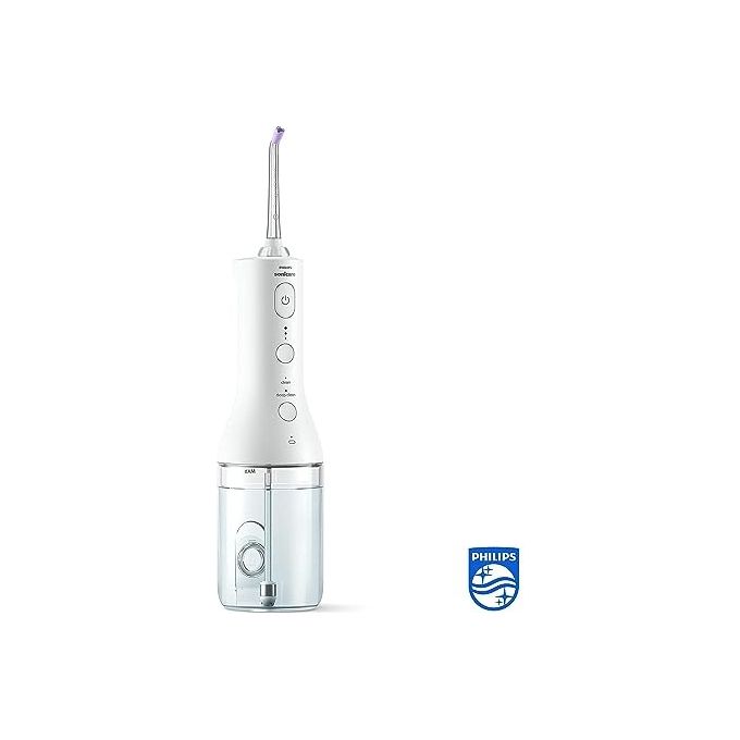 Philips HX3826-31 Sonicare Power Flosser 3000 Irrigatore Orale Cordless Quad Stream 2 modalita' 3 intensita' 250 ml autonomia 14 giorni colore Bianco