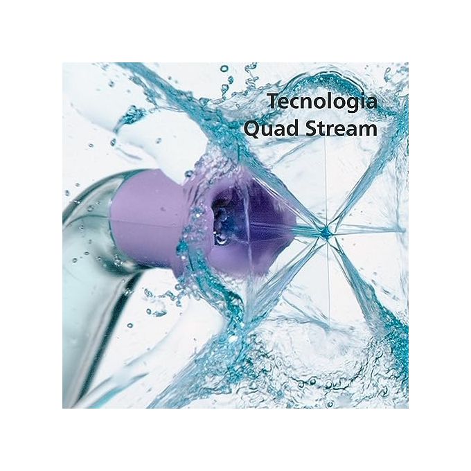 Philips HX3826-31 Sonicare Power Flosser 3000 Irrigatore Orale Cordless Quad Stream 2 modalita' 3 intensita' 250 ml autonomia 14 giorni colore Bianco