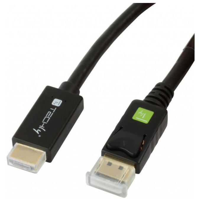 Techly ICOC DSP-H12-030 Cavo Convertitore da DisplayPort 1.2 a HDMI 4K 3 m colore Nero