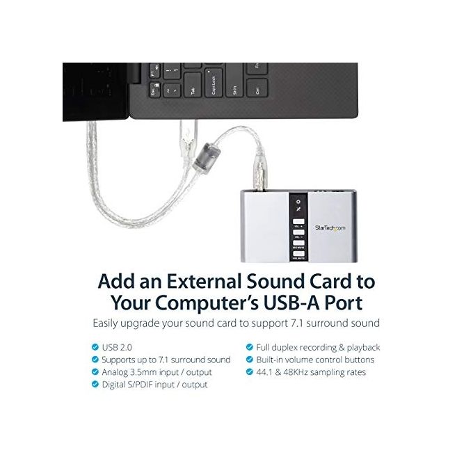 StarTech.com Scheda Audio Esterna Usb 71 Con Audio Digitale S-pdif