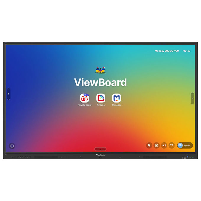 ViewSonic IFP7535-1-1C Lavagna Interattiva 75'' Touch 4K Android 16 64 Punti Touch colore Nero