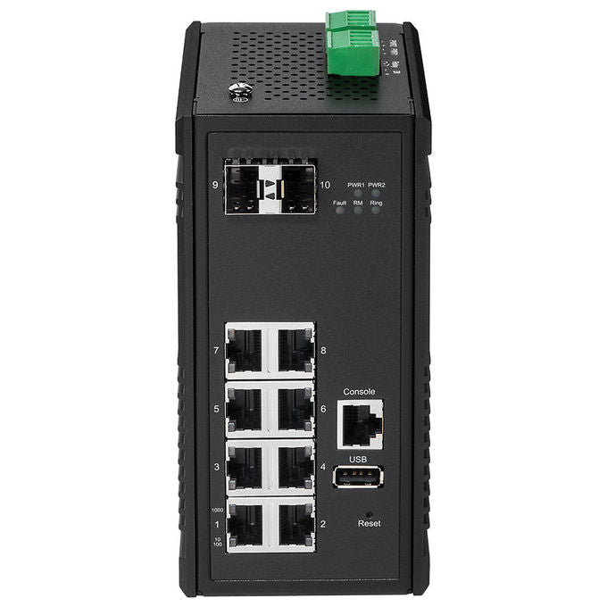 Edimax, Switch di Rete Gestito Gigabit Ethernet IGS-5208, Nero