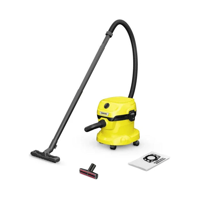 Kärcher, Aspiratutto WD 2 Plus V-12-4-18 Pet, 1000 W, 12 l, Giallo